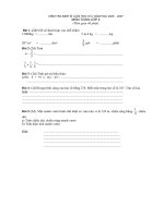 Đề kiểm tra định kì lần 4 môn toán lớp 4