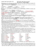 Đề thi thử THPT Quốc gia môn tiếng Anh năm học 2015 trường THPT Trần Quốc Tuấn, Quảng Ngãi