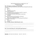 Kiểm tra định kì lần 4 môn khoa học lớp 5