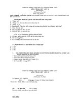 Đề kiểm tra định kì lần 4 môn Tiếng Việt lớp 4