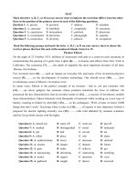 Đề thi thử THPT Quốc gia môn Tiếng Anh năm 2015