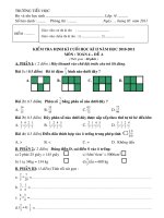 KIEM TRA CUOI NAM LOP 4 MON TOAN