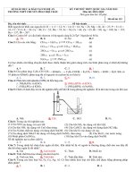 Đề thi thử THPT Quốc gia năm 2015 môn Hóa học trường THPT Chuyên Phan Bội Châu, Nghệ An