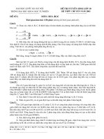 Đề thi chuyên hóa ĐHKHTN năm 2003