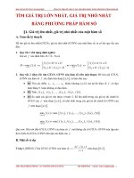 Giáo án môn Toán lớp 12 bài “Giá trị lớn nhất và nhỏ nhất của một hàm số”