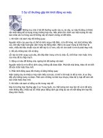 5 Sự cố thường gặp khi khởi động xe máy