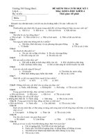 KT cuối HKII môn Khoa học
