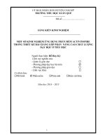 Sáng kiến kinh nghiệm Một số kinh nghiệm ứng dụng phần mềm activinspire trong thiết kế bài giảng góp phần nâng cao chất lượng dạy học ở tiểu học - Đỗ Huy Kỳ