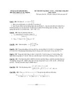 Đề thi thử Quốc gia lần 1 năm 2015 môn Toán trường THPT Lý Tự Trọng, Khánh Hòa