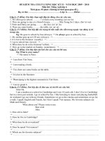 Đe thi hoc ky 2 T. Anh 6