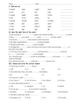 bài ôn tập thi học sinh giỏi tiếng anh lớp 5