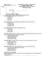 Đề KT CKII LS&ĐL 4