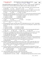 Đề thi thử Quốc gia lần 1 năm 2015 môn Hóa học trường THPT Đa Phúc, Hà Nội