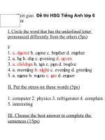 chuyên đề luyện thi HSG Tiếng Anh lớp 6