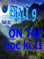 tiết 51 - ôn tập ki II- địa 9