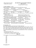 Đe thi hoc ky 2 Ly 9