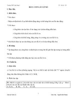 Giáo án Vật lí 12 bài “Con lắc lò xo”