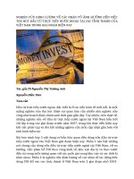 tạp chí kinh tế đối ngoại đề tài NGHIÊN CỨU ĐỊNH LƯỢNG VỀ CÁC NHÂN TỐ ẢNH HƯỞNG ĐẾN VIỆC THU HÚT ĐẦU TỪ TRỰC TIẾP NƯỚC NGOÀI TẠI CÁC TỈNH THÀNH CỦA VIỆT NAM TRONG GIAI ĐOẠN HIỆN NAY