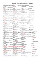 BAI TAP TONG HOP ON THI TOT NGHIEP 12