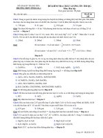 Đề thi thử Quốc gia lần 2 năm 2015 môn Hóa học trường THPT Tĩnh Gia 1, Thanh Hóa