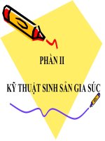 Bài giảng kỹ thuật sinh sản gia súc