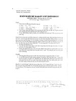 ĐỀ+ĐA THI THỬ CHUYÊN HOÁ KHTN 2011