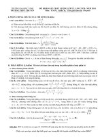 Đề thi thử đại học lần 4 năm 2014 môn Toán khối B trường THPT Chuyên ĐH Vinh, Nghệ An