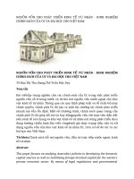 tạp chí kinh tế đối ngoại đề tài NGUỒN VỐN CHO PHÁT TRIỂN KINH TẾ TƯ NHÂN - KINH NGHIỆM CHÍNH SÁCH CỦA ÚC VÀ BÀI HỌC CHO VIỆT NAM