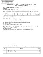 Đề thi môn Toán 7