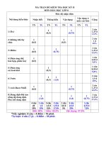 Ma trận đề kiểm tra HKII Hóa 8