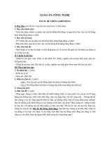 Giáo án bài giảng “Hệ thống khởi động”