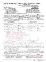 Đề thi thử Quốc gia lần 1 năm 2015 môn Hóa học trường THPT Phú Riềng, Bình Phước