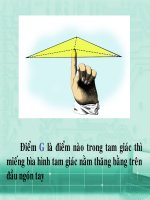 Tính chất ba trung tuyến của tam giác