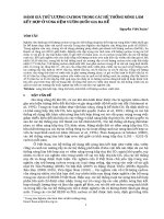 Đánh giá trữ lượng cacbon trong các hệ thống nông lâm kết hợp ở vùng đệm vườn quốc gia Ba Bể