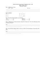 Đề kiểm tra định kì lần 4 lớp 2 môn toán