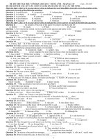 bộ đề luyện thi đại học môn tiếng anh