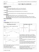 Giáo án điện tử môn Toán lớp 12 bài “Cực trị của hàm số”