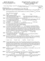Đề thi thử đại học môn vật lý trường THPT chuyên Nguyễn Tất Thành (lần 5)