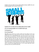 tạp chí kinh tế đối ngoại đề tài NGHIÊN CỨU CÁC NHÂN TỐ TÁC ĐỘNG ĐẾN SỰ PHÁT TRIỂN CỦA CÁC DOANH NGHIỆP VỪA VÀ NHỎ Ở VIỆT NAM