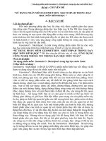 Chuyên đề “SỬ DỤNG PHẦN MỀM GEOMETER''S  SKETCHPAD TRONG DẠY HỌC MÔN HÌNH HỌC ”