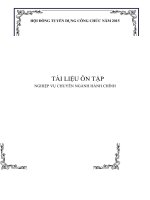 Tài liệu ôn thi công chức năm 2015