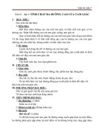 Giáo án môn Toán lớp 7 bài “Tính chất ba đường cao của tam giác”