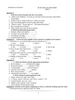 BỘ ĐÈ THI T.ANH 10 -2011