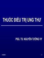 thuốc điều trị ung thư  PGS.TS. Nguyễn Tường Vi