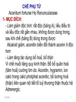 BÀI GIẢNG PHƯƠNG PHÁP CHẾ PHỤ TỬ