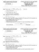 Đề Thi KSCL đầu năm - Trường THCS Mã Thành