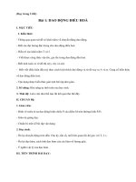 Giáo án Vật lí 12 bài “Dao động điều hòa”