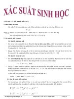 Bài tập xác suất Sinh học