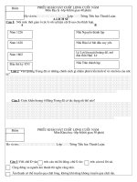 Đề kiểm tra khoa hoc+Lịch sử 4