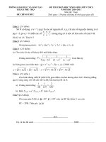 Đề thi hsg và đáp án